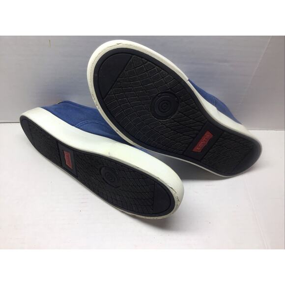 Vintage Levis Blue Canvas Skater Boater Shoes Men 10 or Women 11.5 - Picture 9 of 9